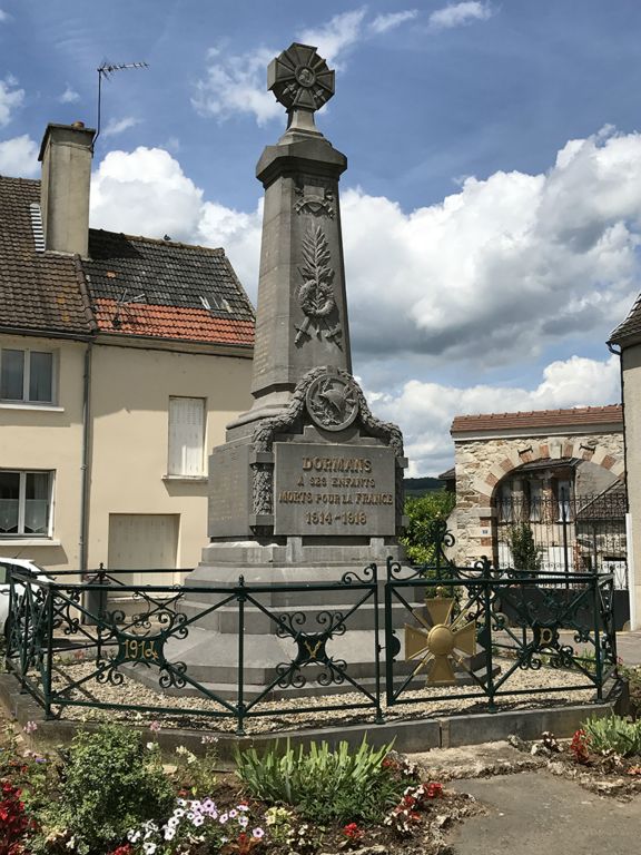 In Dormans, at the village's monument 